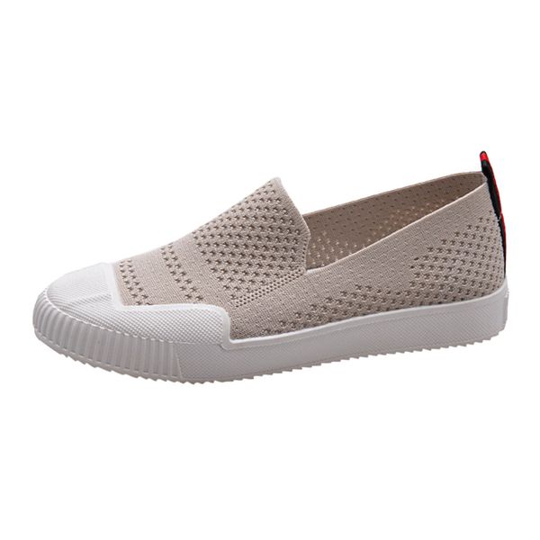 

xiniu summer 2019 women's breathable mesh casual shoes fashion flats shoes women shallow white slip-on loafers #0724, Black