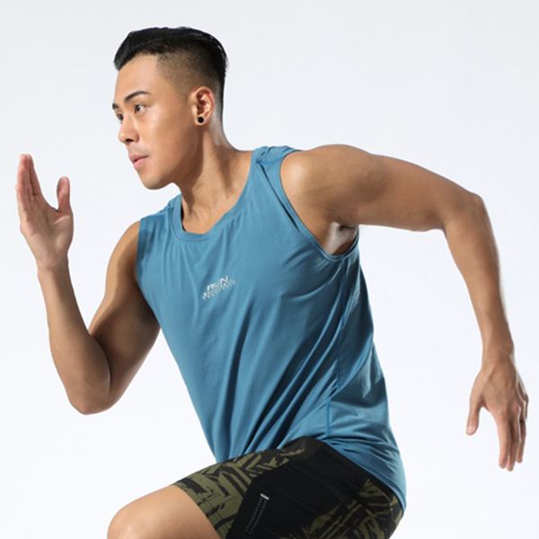 

баскетбол tank top gym бегущих tank top summer men quick dry running vest дышащий quick dry рубашки фуфайки, Black;blue