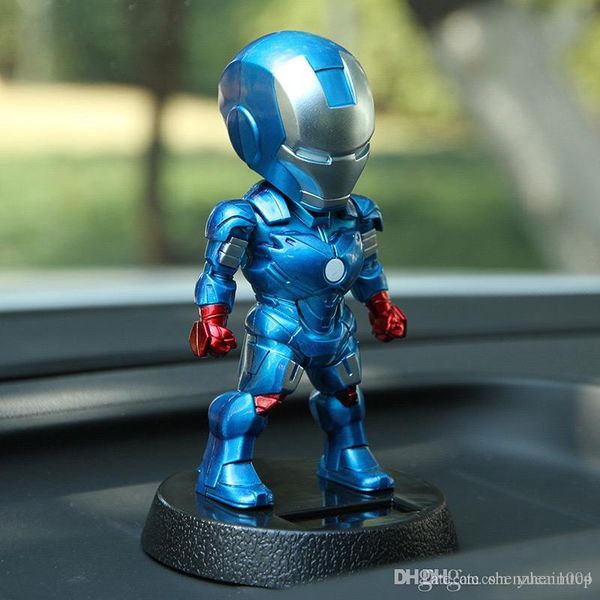 

Marvel Avengers 5-Дюймовый Железный Человек На Солнечных Батареях Bobble-Head Action Relaxation Toy Для