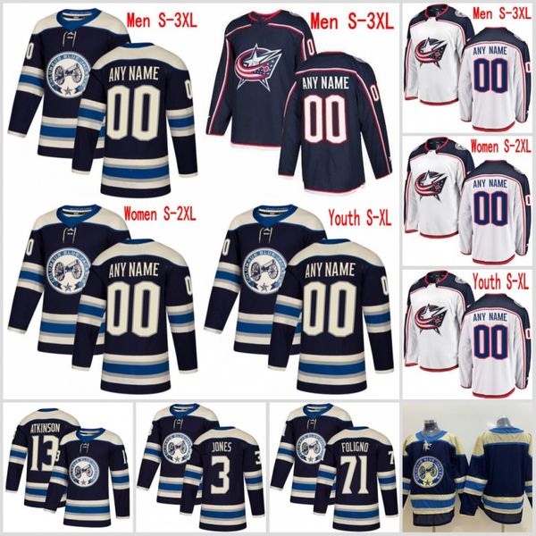 

custom columbus blue jackets jerseys dubois nyquist atkinson jones bjorkstrand werenski korpisalo foligno milano wennberg jenner texier, Black;red