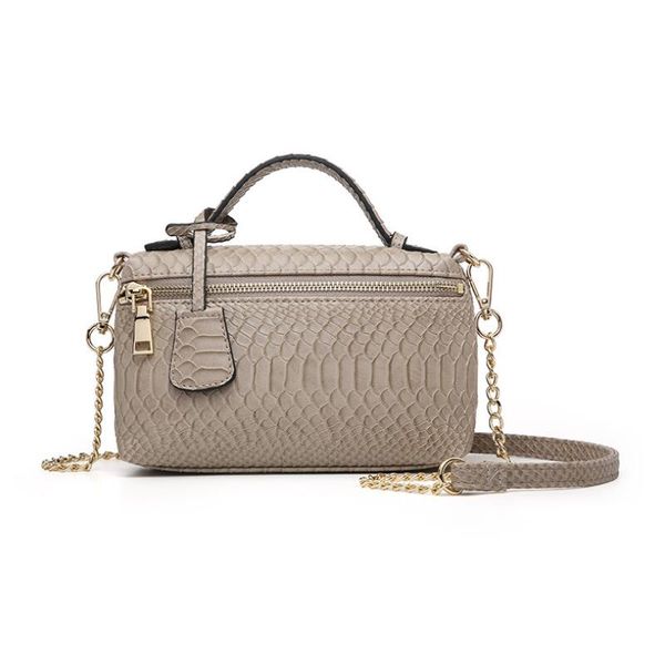 

genuine leather handbags for women embossed python leather bags chain shoulder bag female tote bag purse trendy