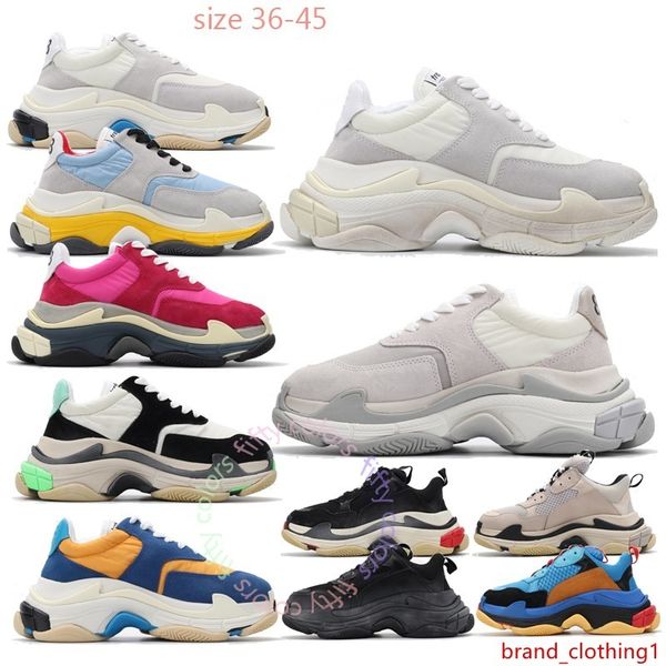 

luxury triple s old dad shoes tripler sneakers clear sole chaussures scarpe women zapatos men hommes hombre mens fifty colors k577