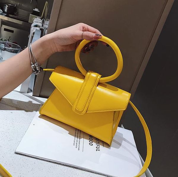 

est brand women's fashion ring handbag designer high-end candy color shoulder bag exquisite mini phone bag coin purse ing