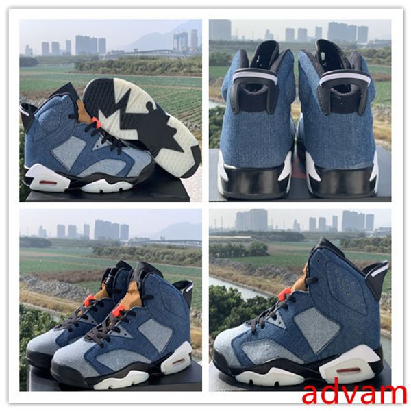 

2019 washed denim infrared bred vi 6 6s infrared 23 3m reflective tinker slam dunk cny wheat men sports sneakers designer with