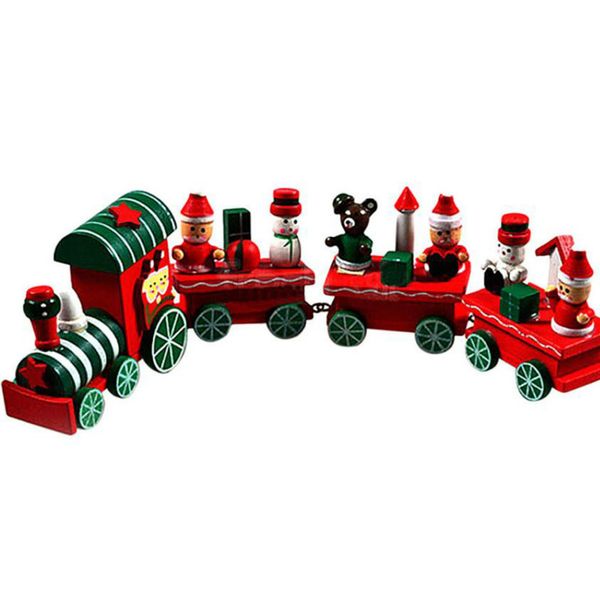 

christmas little train decoration popular wooden train decor christmas ornaments xmas gift kids toy selling