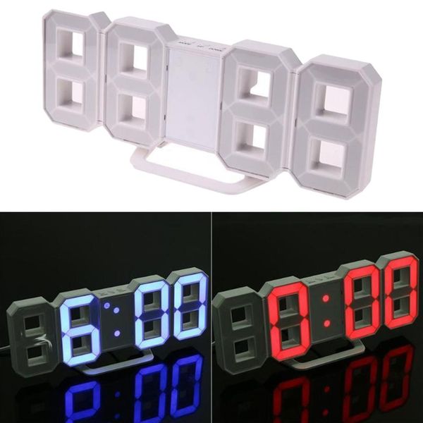 

modern wall clock watches wall clock digital led table snooze desk 24 or 12-hour display mechanism alarm