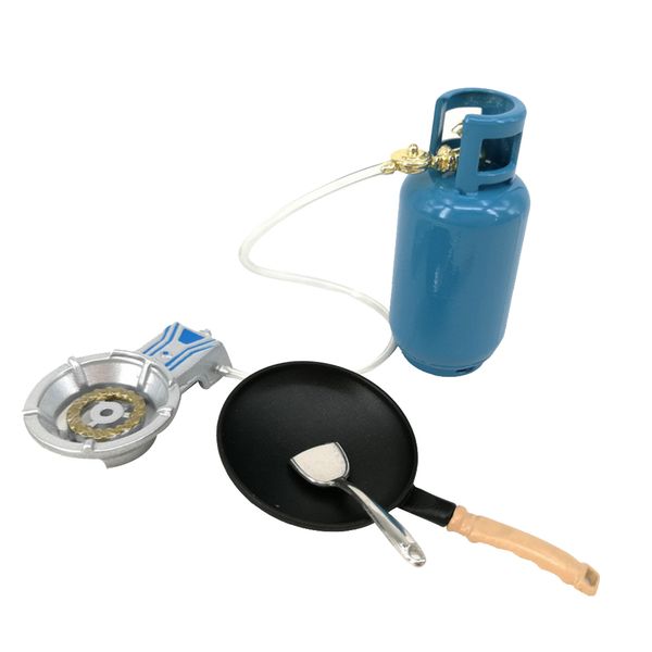 

1/12 dollhouse миниатюрный газовый alloy кухня tank посуда инструмент playset для детей