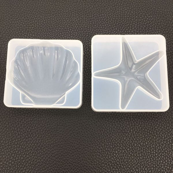 

3d моллюск shell sea star силиконовые формы для полимерной глины и торт украшения star fish shell diy силиконовые смолы формы