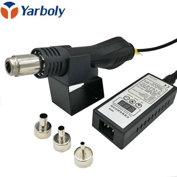 

yarboly 8858 portable heat air gun bga rework solder station better gj 8018lcd +3 bga nozzles