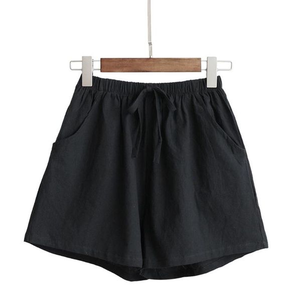 

women black shorts gothic young girl home casual shorts solid simple hight street 2020 summer new fashion lady, White;black
