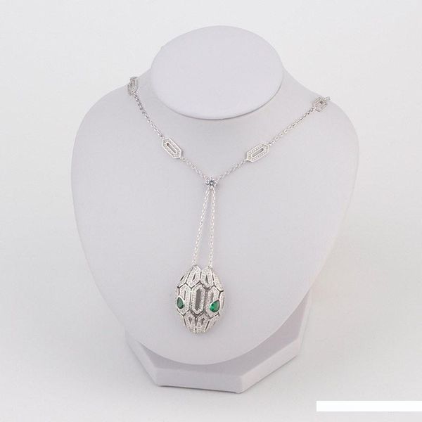 

designer snake head pendant necklaces lady fashion animals charms necklace womens luxury gold silver rose necklaces lover gift