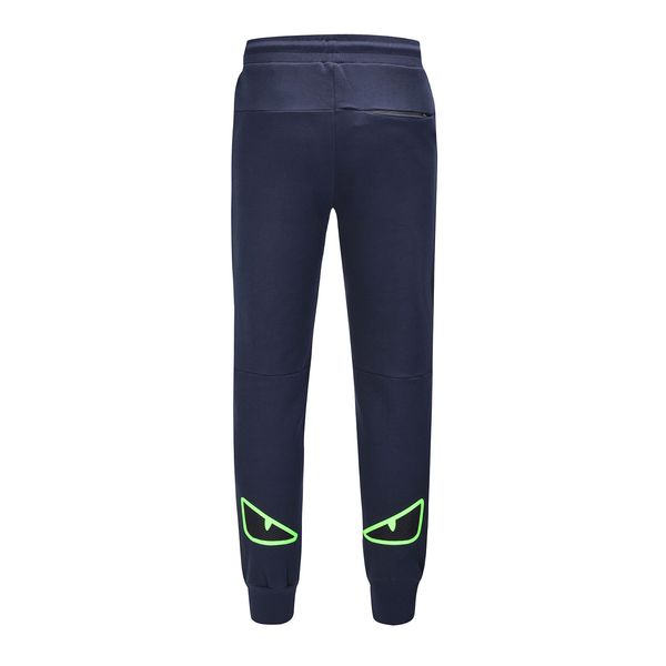 

2019 новый лонг джонс европейская и американская мода тенденция пояса глаз печати мужские и женские брюки досуг спортивные пары бег трусцой, Black