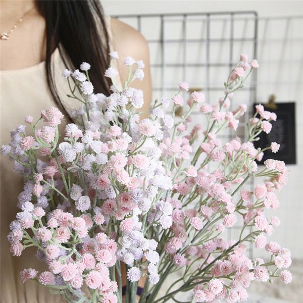 

4pcs/lots artificial false flowers baby's breath gypsophila wedding home decoration birthday diy p props flower heads branch