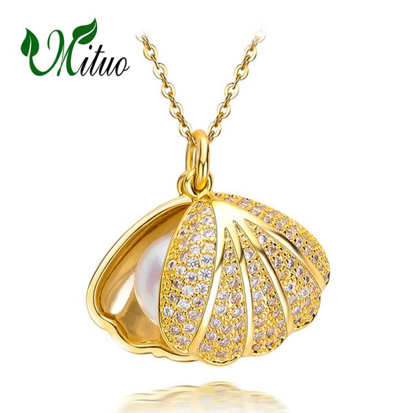 

mituo bohemia necklaces & pendants,natural pearl cages charms for women,fashion style 925 silver v necklace,pearl shell pendant