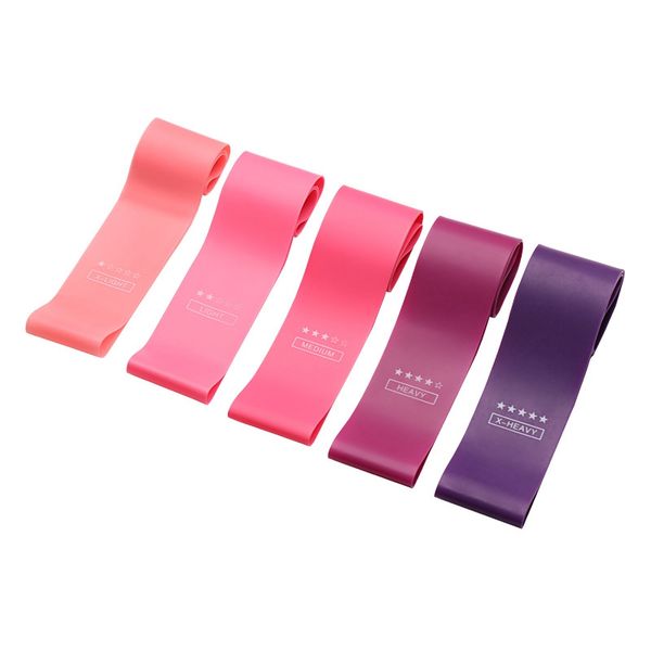 

purple gradient elastic circle yoga fitness rally ladies hips mini resistance band latex stretch pull ring