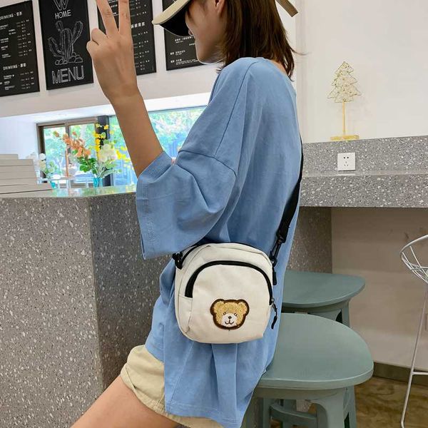 

милый медведь сумочка женщины холст сумка мини мультфильм печати девушка конверт сумки женский клатч милый кошелек