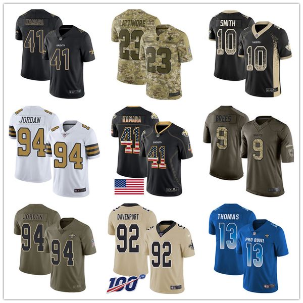 

Cu tom aint jer ey drew bree alvin kamara michael thoma mar hon lattimore marcu davenport camo ru h men football jer ey