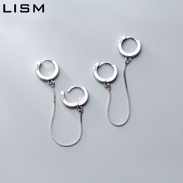 

lism silver plated 2020 new trendy punk dangle earrings for women young girl party jewelry silver color earrings