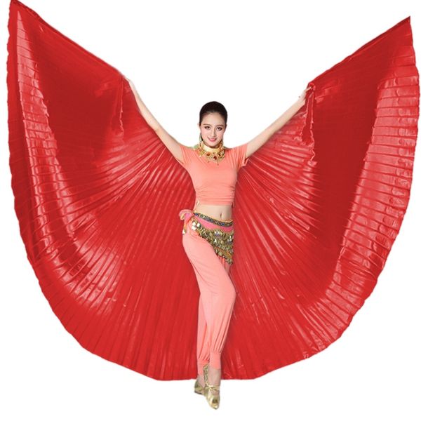 

2019 belly dance wings bollywood oriental egypt isis wings professional belly dance costume women girls carvinal costume prop, Black;red