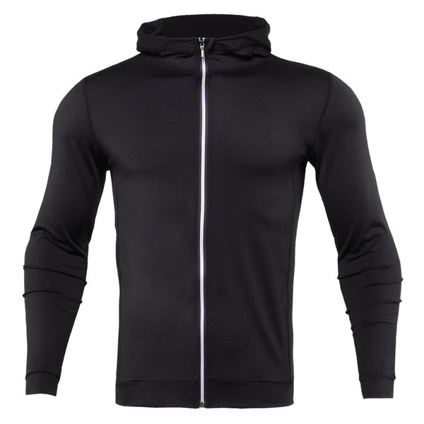 

фитнес mens designer quick dry stand шеи running спорт капюшоном мужской верхняя одежда zipper fly мужские ветровки, Black;brown