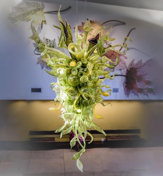 

modern l large nepenthes chandeliers lamps indoor miscellaneous hand blown glass foliage chandelier for entrance halls reception areas