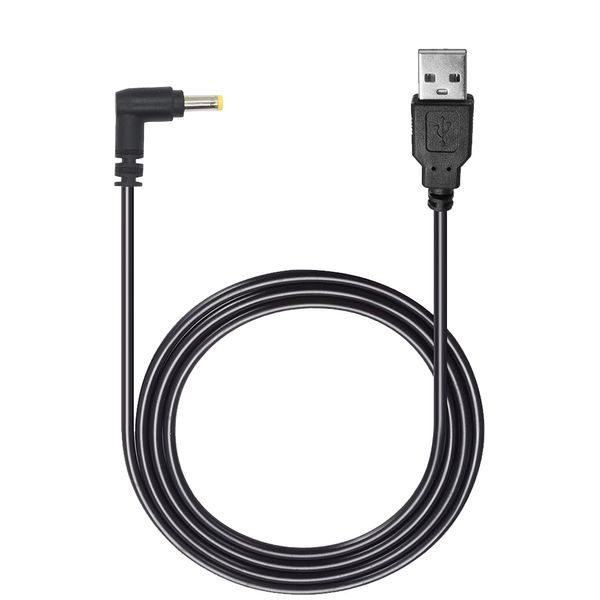 4.9 pés (1.5 m) usb 2.0 um macho para dc 4.0x1.7mm 5 volts DC Barrel Jack Cabo De Alimentação para USB para DC 4.0x1.7mm Cabo cabo Carregador Preto