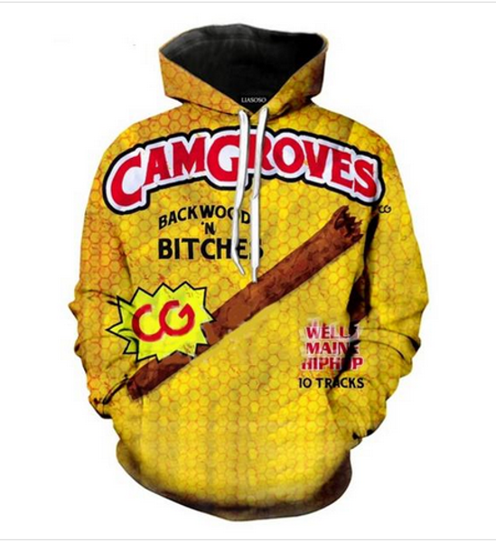 

out fashion streetwear 3d hd print casual backwoods hoodies sweatshirts men women hoodie jacket coat lms025, Black