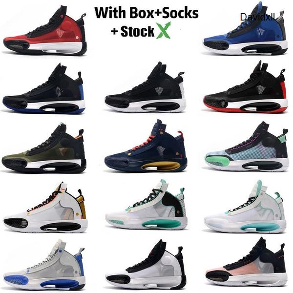 

new arrival jumpman 34 blue o snow leopard 34 men basketball shoes xxxiv blue void bred 34 eclipse trainers athletic sports sneaker