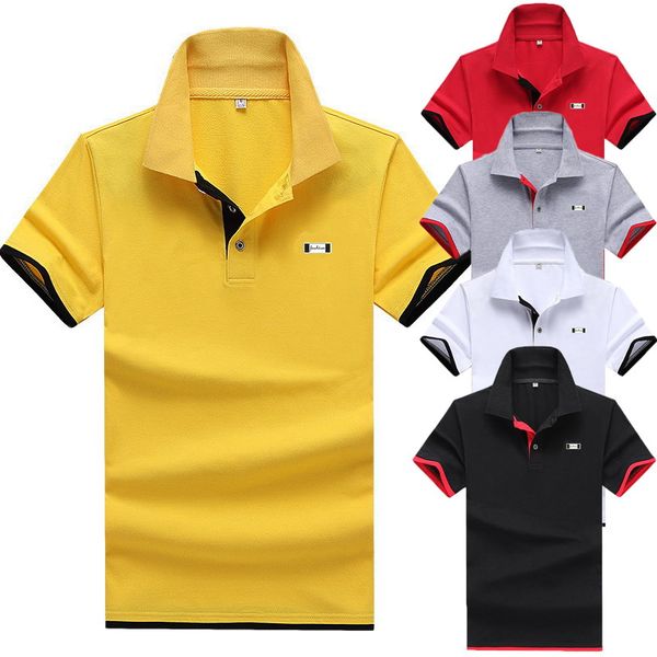 

лето 2020 рубашки мужские повседневные коротким рукавом вышивка футболки мужская дышащий плюс размер хлопок polos m-4xl, White;black