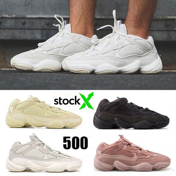 

лучшие продажи 500 soft зрение белых кроссовки mens женщины супер луна желтого полезность черного румяна соль kanye west дизайнер спорт snea, Black