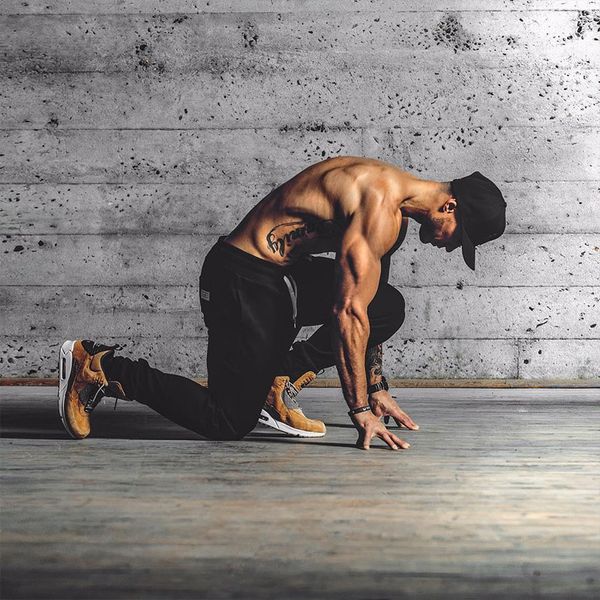 

men jogging pants summer gym compression sweatpants breathable running basketball sportswear male trousers, Black;blue