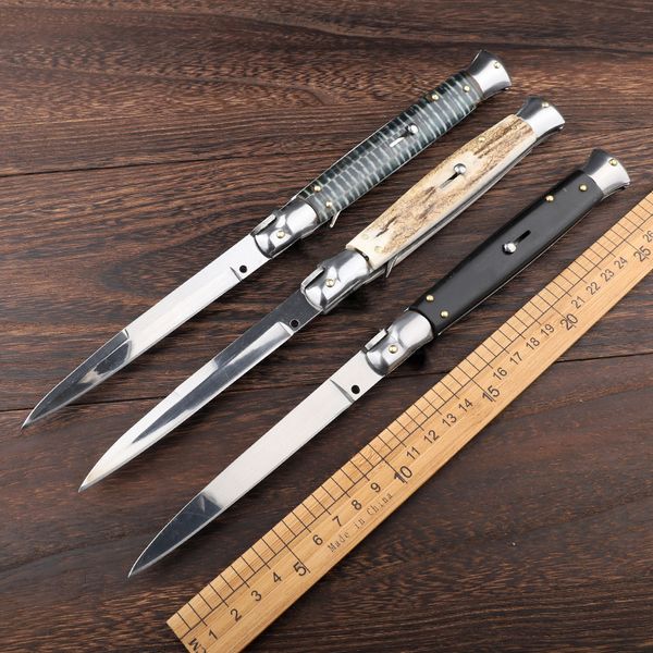 

новинка! ! ! 11 дюймов итальянский мафия автоматический нож 440 смолы ручка высокое качество открытый кемпинг складной нож инструмент