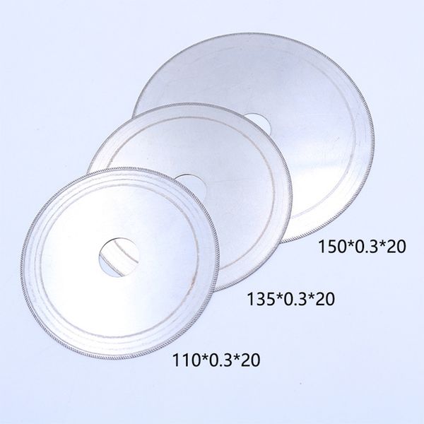 

2 pcs 0.3mm thickness jade diamond cutting saw blade ultra-thin diamond cutting disc stone glass blade 110mm