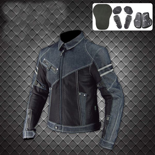 

motorcycle denim jacket komine jk-006 jk006 jacket racing off-road denim mesh racing suit with protective equipment