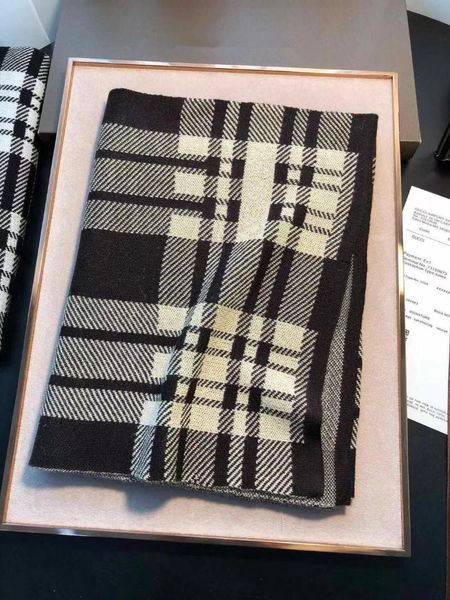 

new men's wool and cashmere scarf british graffiti style chequered scarf warm and comfortable shawl 68115, Blue;gray