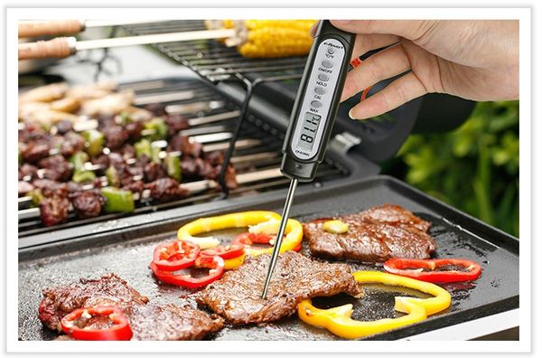 

food electronic thermometer pen type steak thermometer celsius fahrenheit temperature display baking accessories b00901