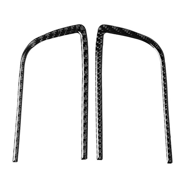 

2pcs / set carbon fiber rear bumper fog light lamp cover fit for car