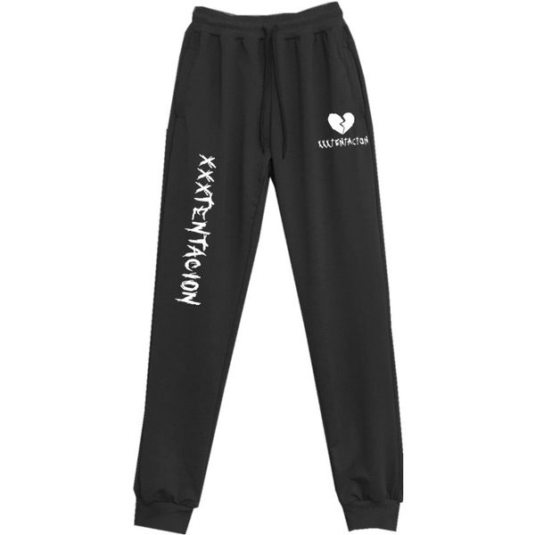 

2019 new xxxtentacion men's fitness joggers track pants men trousers hip hop casual pants skinny sweatpantspencil summer, Black