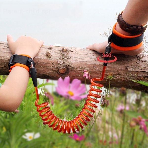 

1.5-2.5m kids safety harness adjustable children leash anti-lost wrist link traction rope baby walker wristband