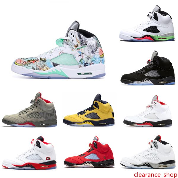 

5 5s wings mens basketball shoes red blue suede white black grape men sports sneakers designer trainers