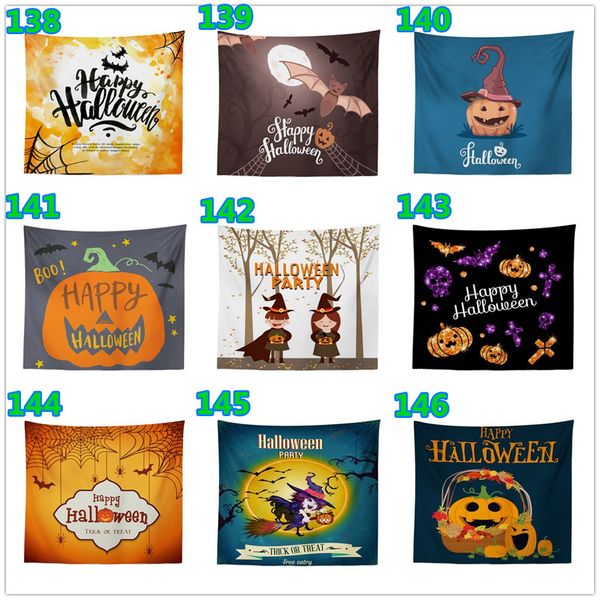 

customized polyester tapestry 500 styles 150*130cm beach towel yoga mat promotion gift & advertisement happy halloween & pumpkin series