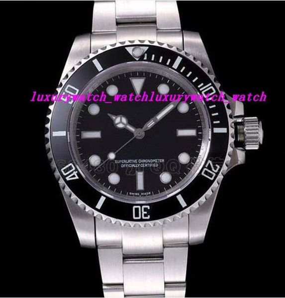 

luxury wristwatch water resistant 114060 40mm black dial stainless steel bracelet automatic men watch men's watch quality, Slivery;brown