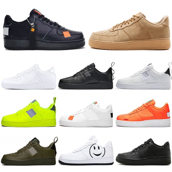 

skateboard shoes dunk 1 men women platform sneakers low black white utility volt mens trainer casual sports
