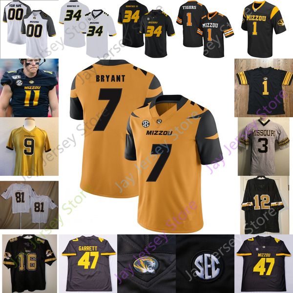 

2020 missouri tigers football jersey ncaa college kelly bryant larry rountree iii jalen knox tyler badie albert okwuegbunam whiteside turner, Black;red