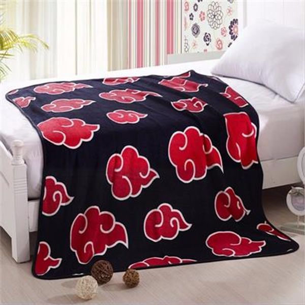 

warm coral fleece plush throw blanket bed rug dropship 150x200/120x150cm 1pcs kids gift new anime naruto shippuden akatsuki soft