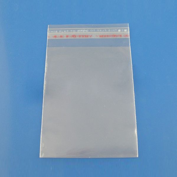 

6x11cm 200pcs clear plastic bags self adhesive seal jewelry gift package bag