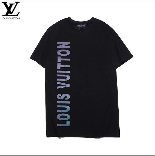 

2020 summer fashion designers men's shirt t-shirt letter embroidery t-shirt men's brand short-sleeved t-shirt women's shirt-0, White