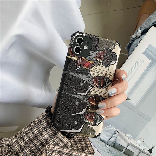 

fashion iphonex case11pro max carry coffin iphonex brother 8plus trend new xr 8/8p 7/7p suitable for silicone mobile phone protection case-1
