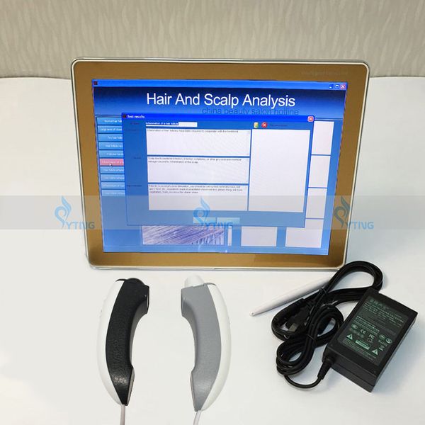 

2in1 portable skin analyzer machine hair skin analysis beauty salon facial equipment skin scanner analyzer with uv light
