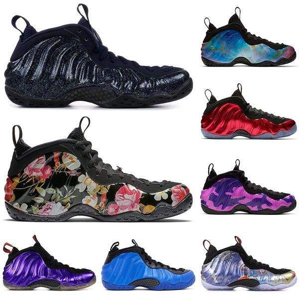 

2019 new foam one penny hardaway мужчины баскетбольные кроссовки vandalized сша big-bang purple camo alternate galaxy мужские кроссовки спор, White;red